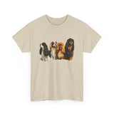 King Charles Spaniel 'Cavalier Club; Unisex Heavy Cotton Tee