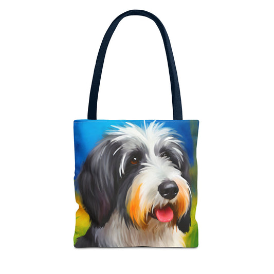 Polish Lowland Sheepdog Polyester Tote Bag (AOP)