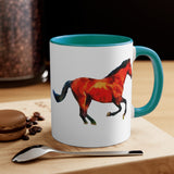 Horse 'Old Red' Accent Coffee Mug, 11oz