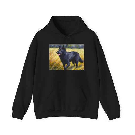 Mudi Unisex 50/50 Hooded Sweatshirt