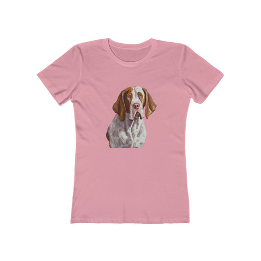 Bracco Italiano Women's Slim Fit Ringspun Cotton Tee