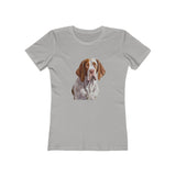 Bracco Italiano Women's Slim Fit Ringspun Cotton Tee