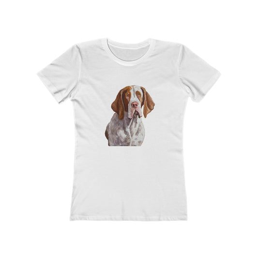 Bracco Italiano Women's Slim Fit Ringspun Cotton Tee