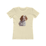 Bracco Italiano Women's Slim Fit Ringspun Cotton Tee