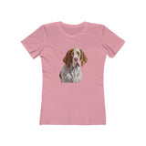 Bracco Italiano Women's Slim Fit Ringspun Cotton Tee