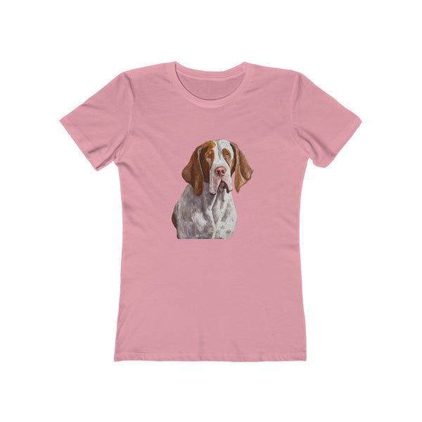 Bracco Italiano Women's Slim Fit Ringspun Cotton Tee