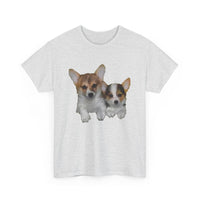 Welsh Corgi 'Cousins' Unisex Heavy Cotton Tee