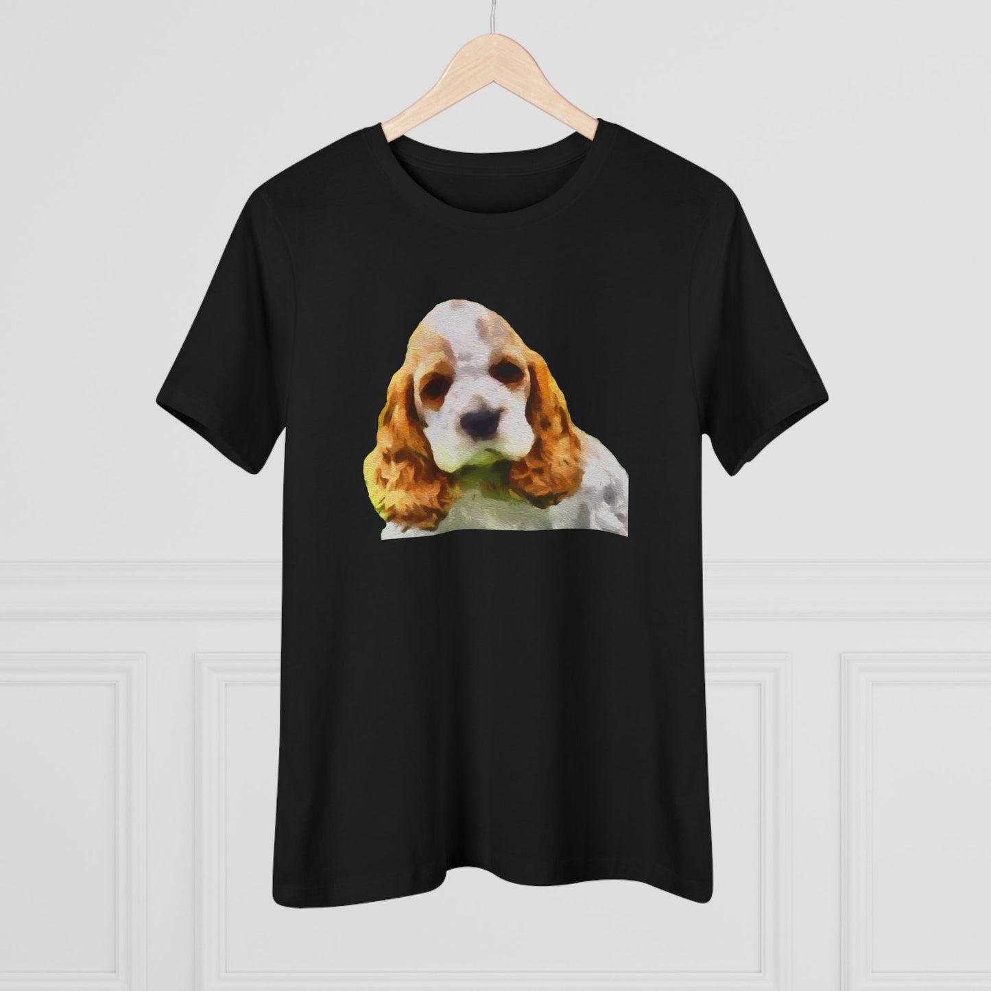Cocker Spaniel 'Hogan' Women's Relaxed Fit Cotton Tee