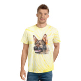 German Shepherd Tie-Dye Tee, Cyclone: A Splash of Fun
