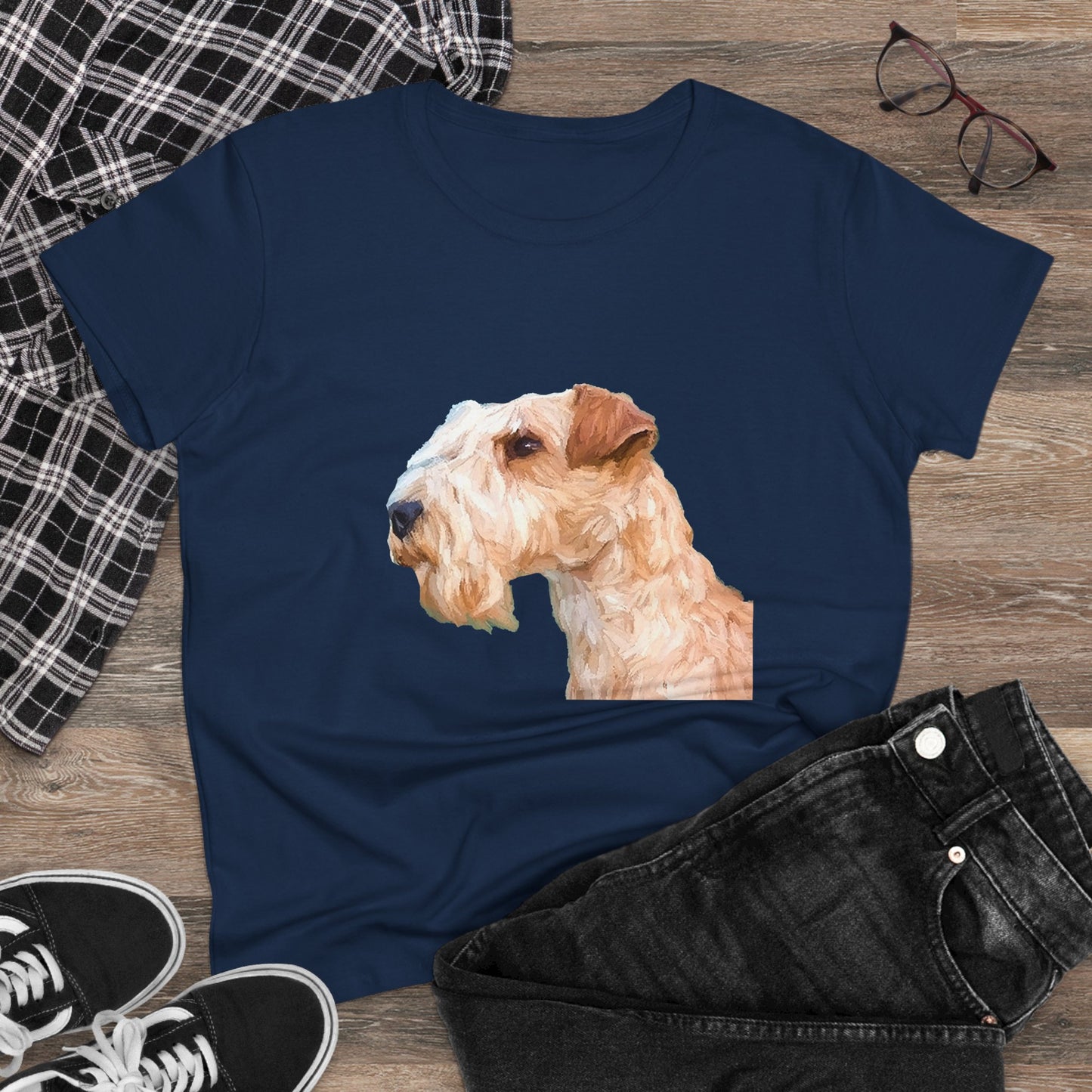 Lakeland Terrier Women's Midweight Cotton Tee