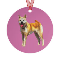 Akita Metal Ornament