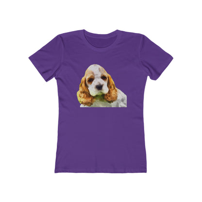 Cocker Spaniel 'Hogan' Women's Slim Fit T-Shirt
