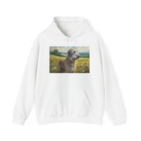 Irish Wolfhound Unisex 50/50 Hooded Sweatshirt