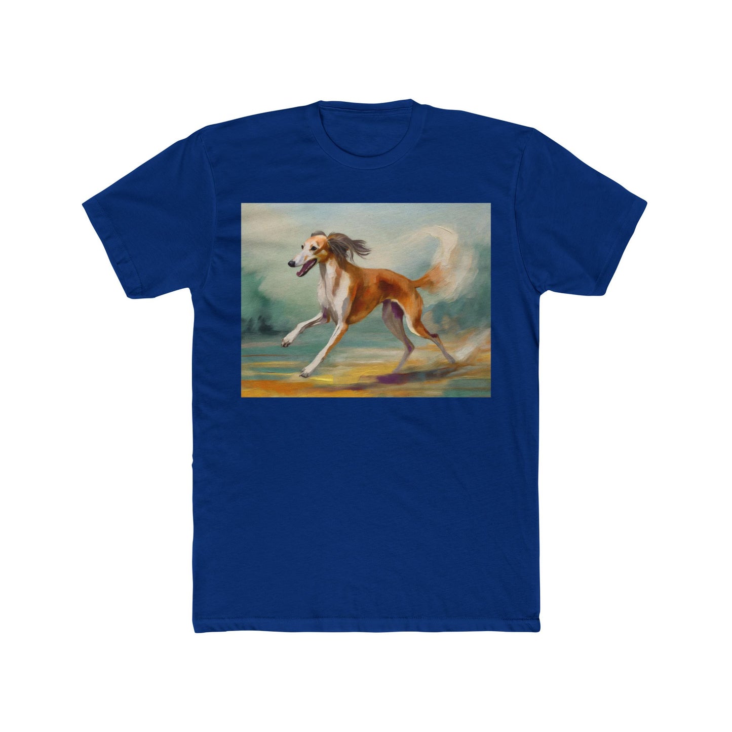 Saluki Men's Fitted Cotton Crew Tee