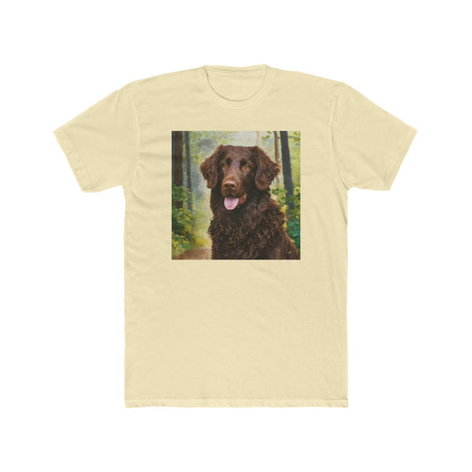 Curly Coated Retriever Men's Cotton Crew Tee
