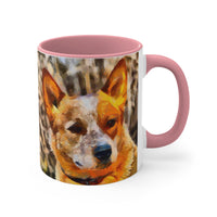 Australian Cattle Dog 'Red Heeler #2' - 11oz Ceramic Accent Mug