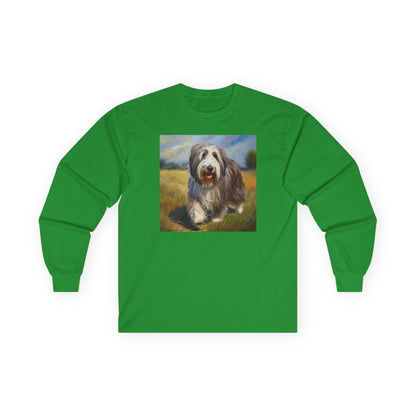 Bearded Collie Cotton Long Sleeve Tee