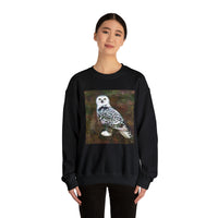 Snowy White Owl Unisex 50/50 Crewneck Sweatshirt