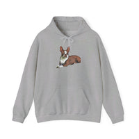 Boston Terrier - Brown & White - Unisex 50/50 Hooded Sweatshirt