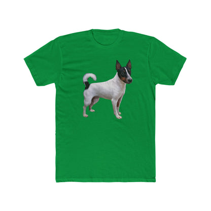 Japanese Terrier - Dog Lover Men's Fitted Cotton Crew Tee
