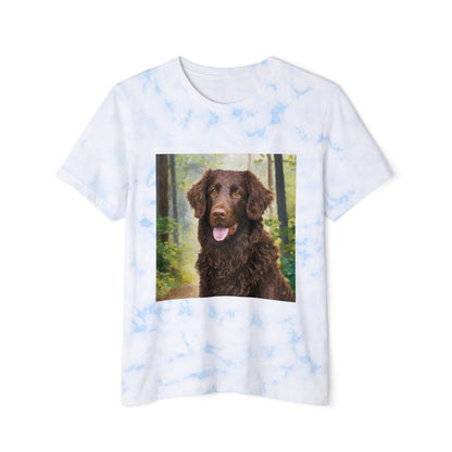 Curly-Coated Retriever Unisex FWD Fashion Tie-Dyed T-Shirt