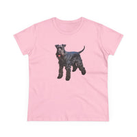 Kerry Blue Terrier Women's Midweight Cotton Tee