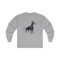 Doberman Pinscher Unisex Classic Cotton Long Sleeve Tee