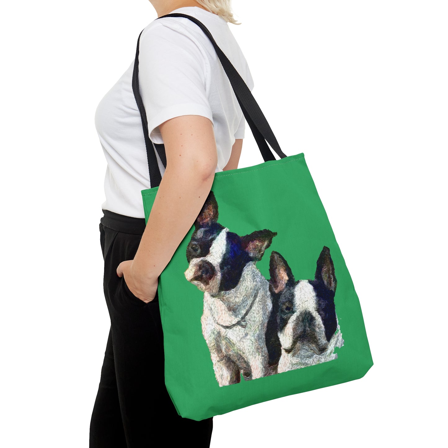 Boston  Terrriers "Skipper & Dee Dee" Tote Bag