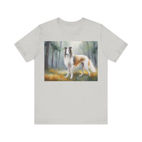 Borzoi 'Russian Wolfhound' Unisex Jersey Short Sleeve Tee