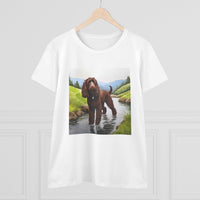 Irish Water Spaniel Women's Midweight Cotton Tee