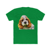 Cocker Spaniel 'Hogan' Men's Fitted Cotton Crew Tee