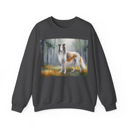 Borzoi 'Russian Wolfhound' Unisex 50/50 Crewneck Sweatshirt