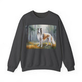 Borzoi 'Russian Wolfhound' Unisex 50/50 Crewneck Sweatshirt