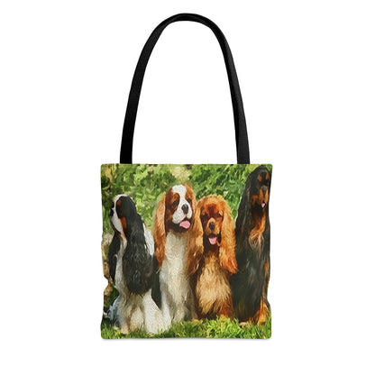 King Charles Spaniels 'Cavalier Club' Tote Bag