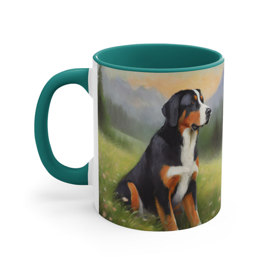 Greater Swiss Mountain 11oz Ceramic Accent Mug