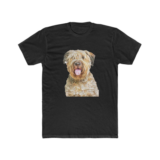 Bouvier des Flandres Men's Fitted Cotton Crew Tee