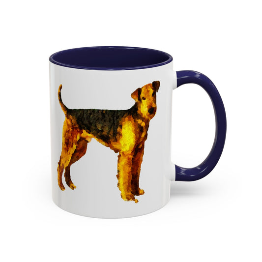 Airedale  -  Accent Ceramic Coffee Mug (11, 15oz)