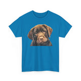 Chocolate Labrador Retriever Unisex Heavy Cotton Tee