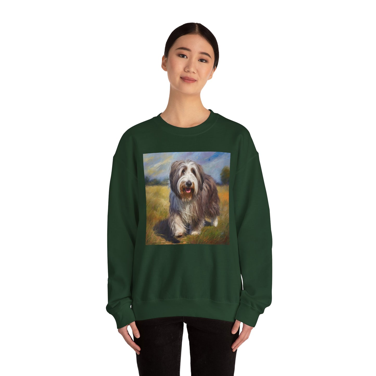 Bearded Collie Charm Crewneck Sweatshirt