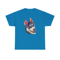 Siberian Husky 'Iditarod' Unisex Heavy Cotton Tee