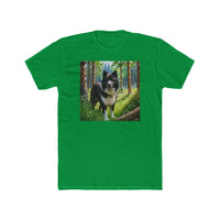 Karelian Bear Dog Men's Fitted Cotton Crew Tee