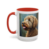 Labradoodle  =- Ceramic Accent Mug - 2 Sizes