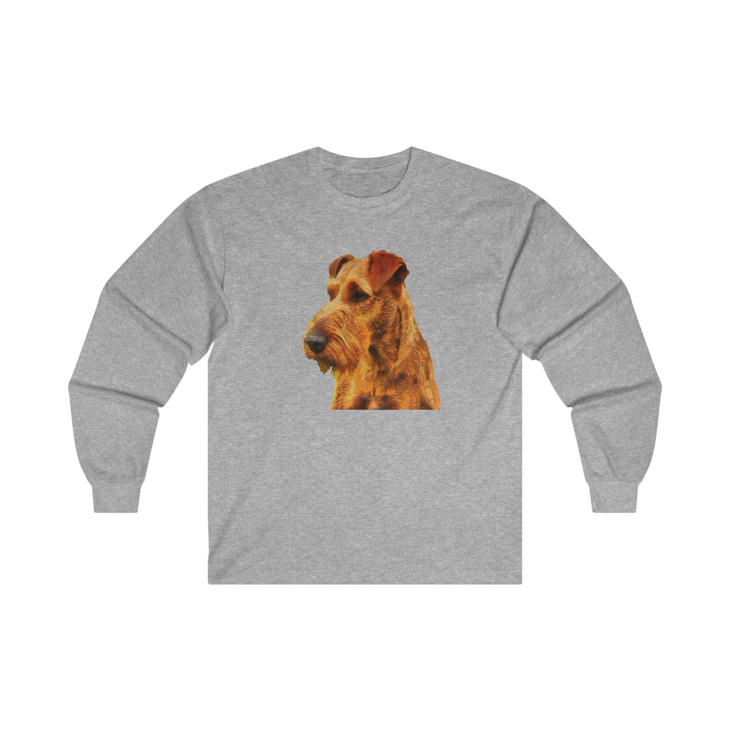 Irish Terrier 'Jocko' Unisex Cotton Long Sleeve Tee