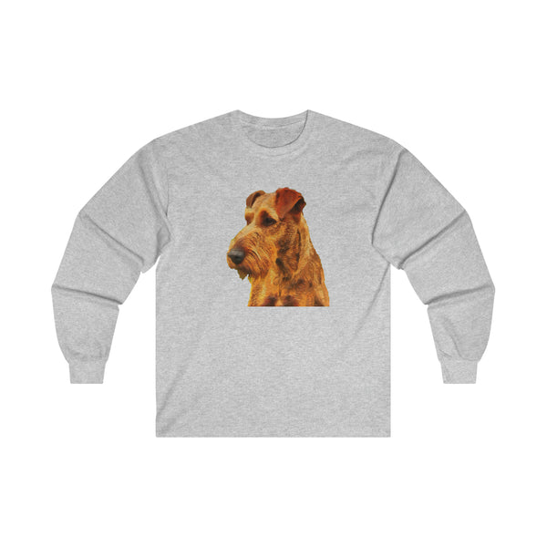 Irish Terrier 'Jocko' Unisex Cotton Long Sleeve Tee