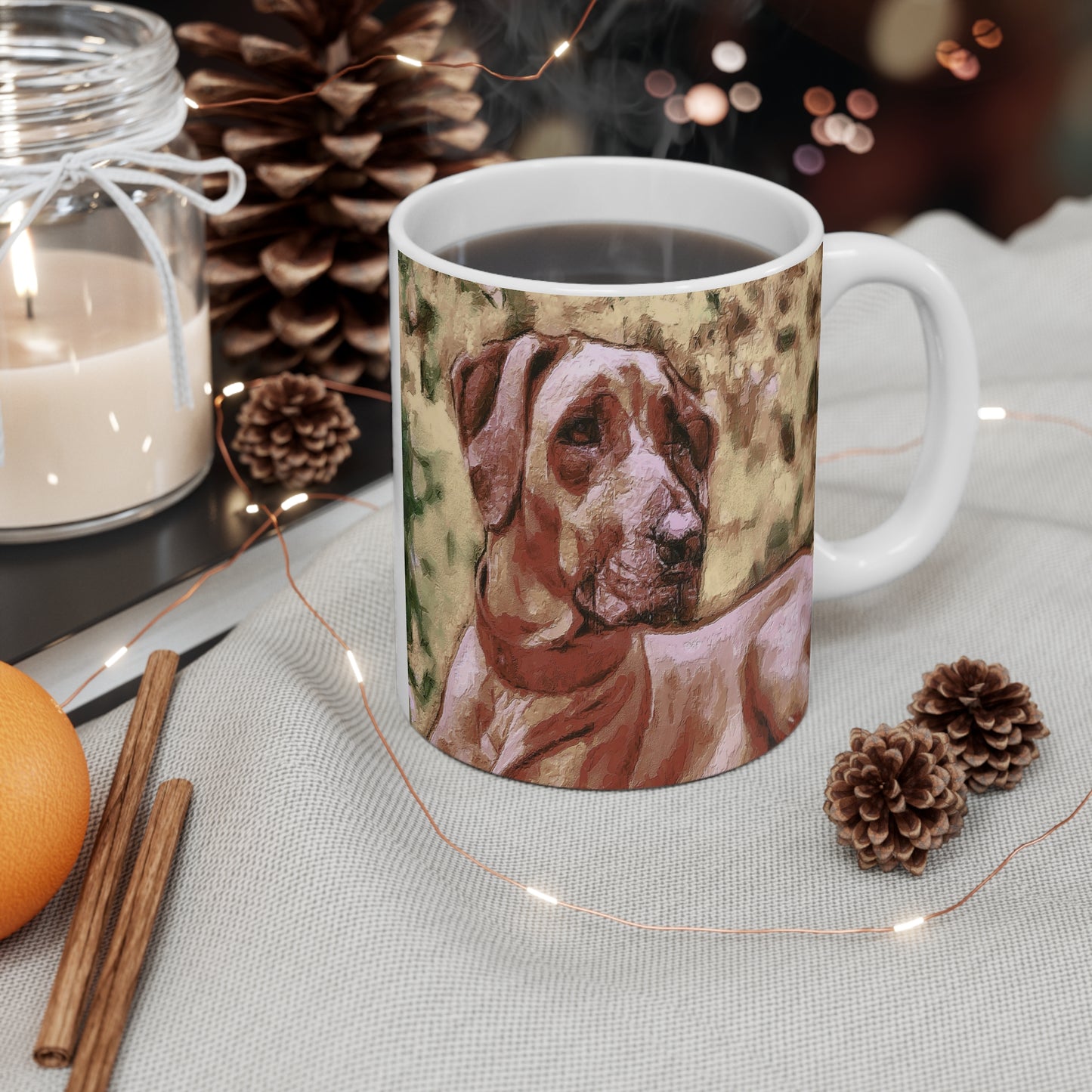 Rhodesian Ridgeback 'Thor' Ceramic Mug 11oz
