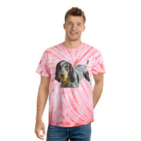 Blue Tick Coonhound Unisex Cotton Tie-Dye Tee, Cyclone