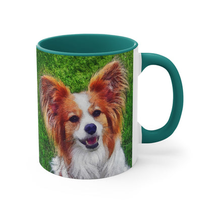 Papillon Ceramic Accent Coffee Mug, 11oz