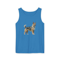 Swedish Vallhund Unisex Relaxed Fit Garment-Dyed Tank Top