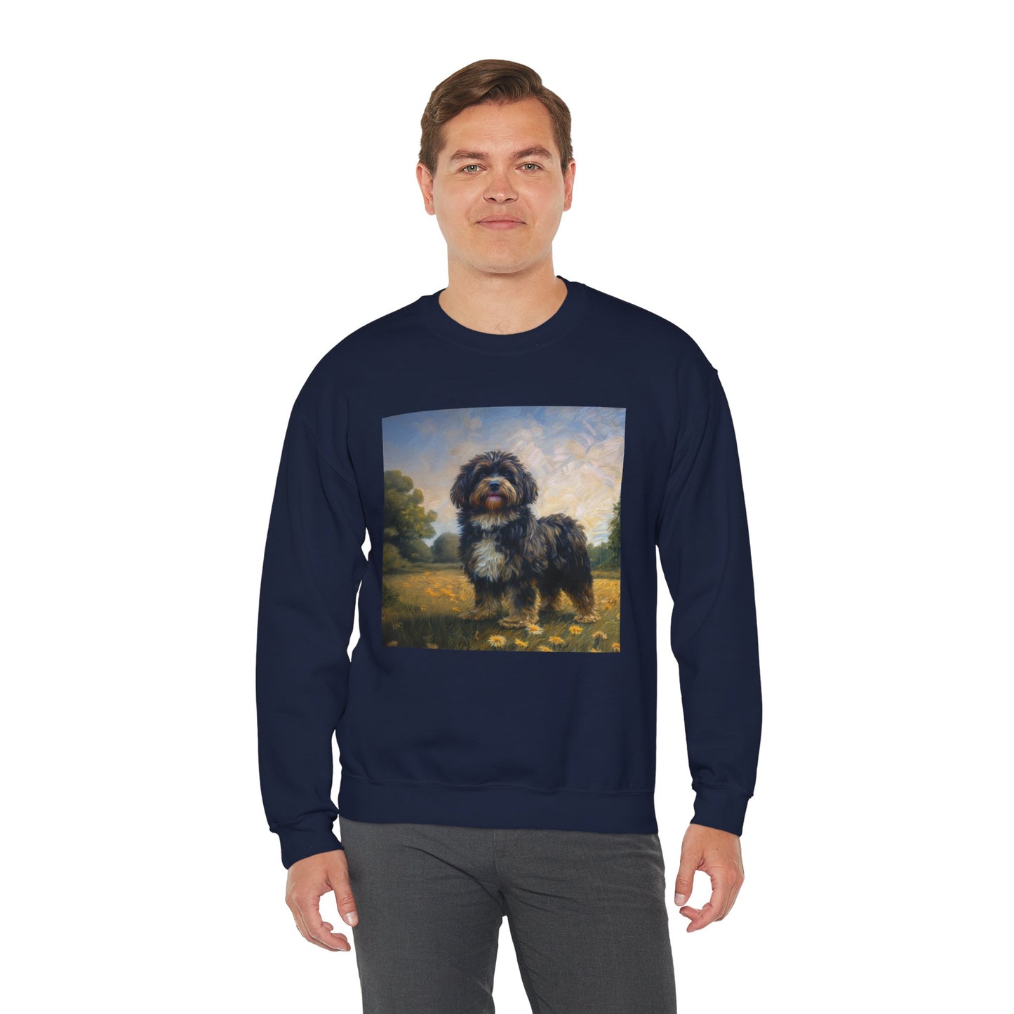 Russian Tsvetnaya Bolonka - Unisex 50/50 Crewneck Sweatshirt