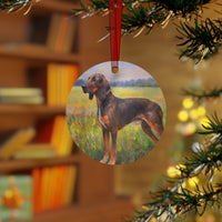 Plott Hound Christmas Tree  Metal Ornaments